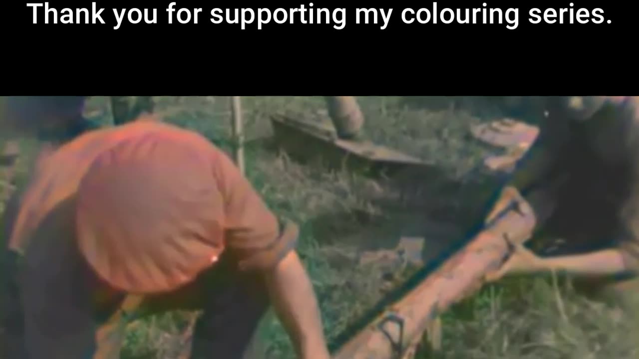 Troops Fire Captured Anti-Tank Launcher #ColourisedHistory