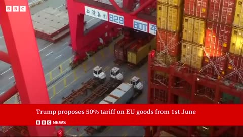 US President Trump threatens 50% tariffs on EU and 25% on iPhones BBC News