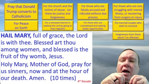 Mary's Daily Live Holy Rosary Prayer at 8:00 p.m. EDT 06/13/2025