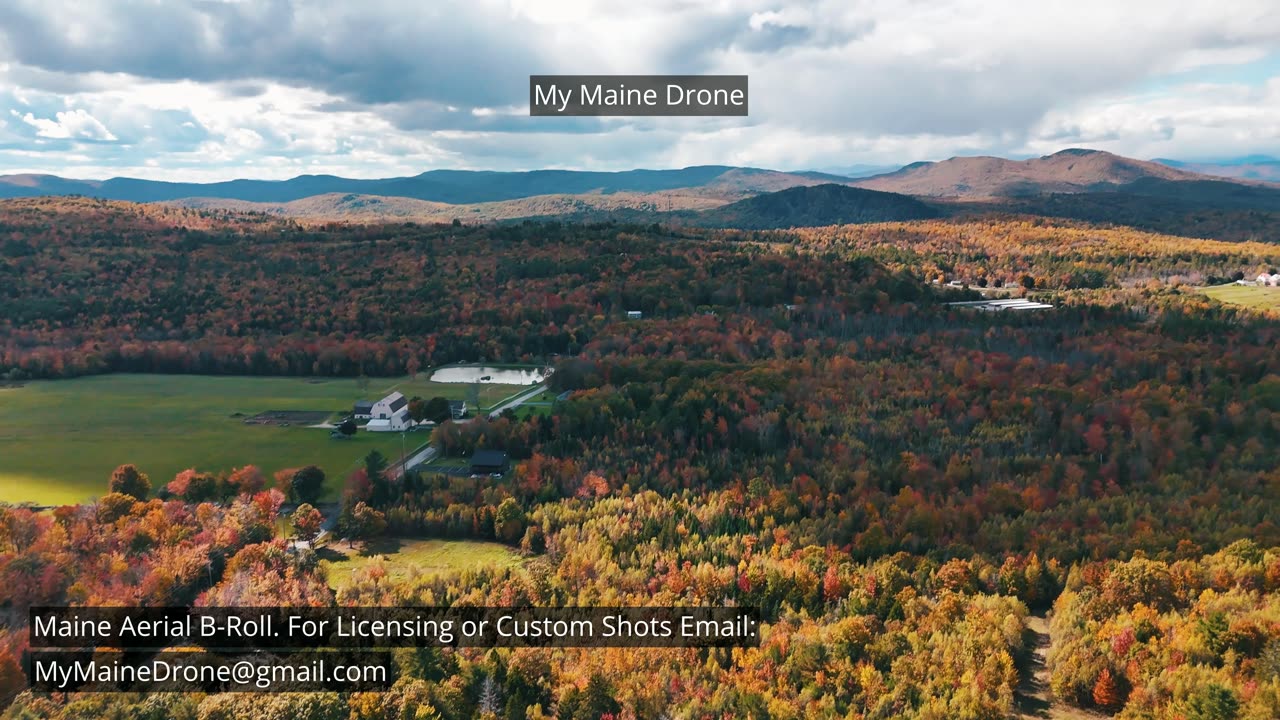 Maine B-Roll (No Audio): Fall Foliage in Woodstock Maine Video 5