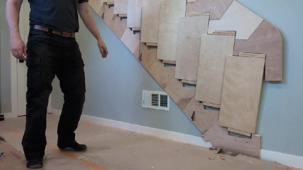 Axiom Folding Stair: Front-Angled View