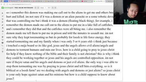 talking about demons, aliens/angels, and kali yuga