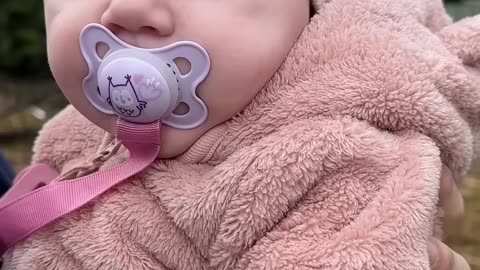 Day 114 – Kayla’s Outdoor Adventure in Baby Bear Overalls! 🐻❄️