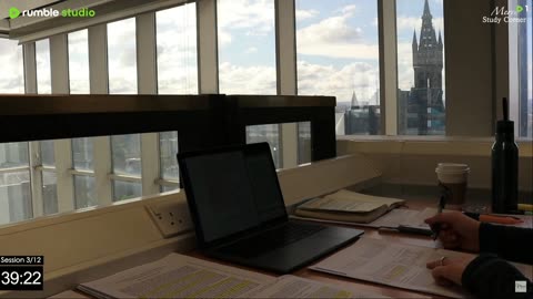 12 HOUR STUDY WITH ME at the LIBRARY | University of Glasgow,Background noise,10-min break, No Music