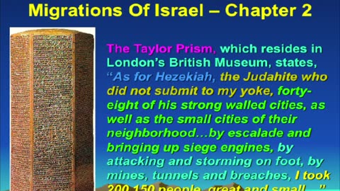 The migration of Israel slide show by Pastor Eli James...