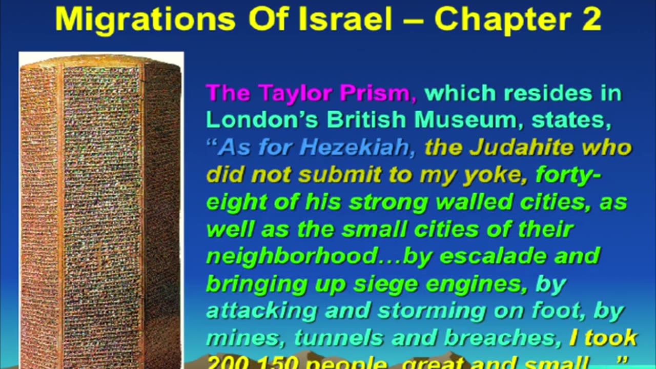 The migration of Israel slide show by Pastor Eli James...