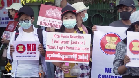 Protests in Myanmar amid flurry of Southeast Asian diplomacy