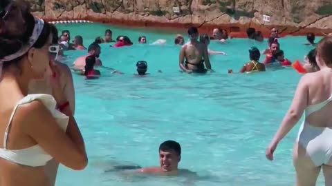 🌞Hot Day Water Park Swimming Pool And Water Slide Fun Day #waterpark #waterslide