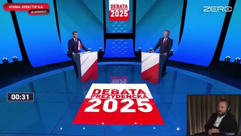Polish Presidential Candidate Took Something Right in the Middle of the Debate