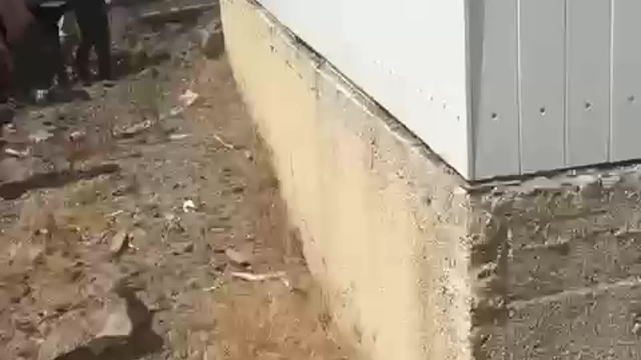 Significant damage at the site of the Iranian drone impact in Beit She'an.