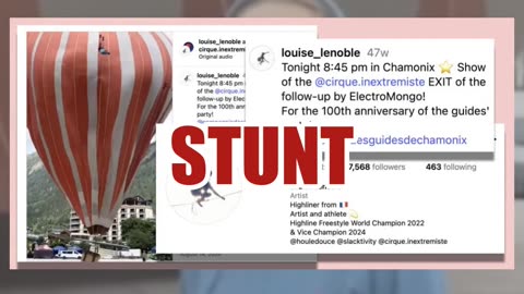 Fact Check: Video of Woman Pulled Into Air By Hot Air Balloon Shows Planned Stunt, NOT Accident