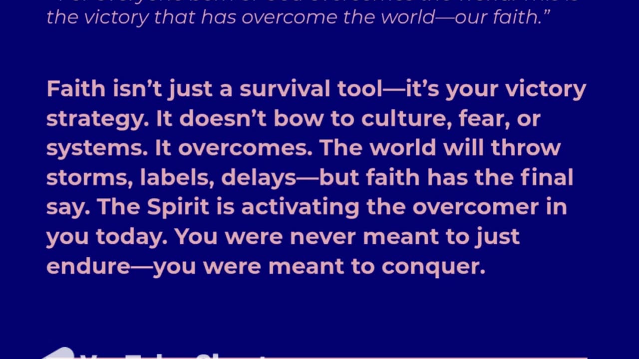 Faith that overcomes the World