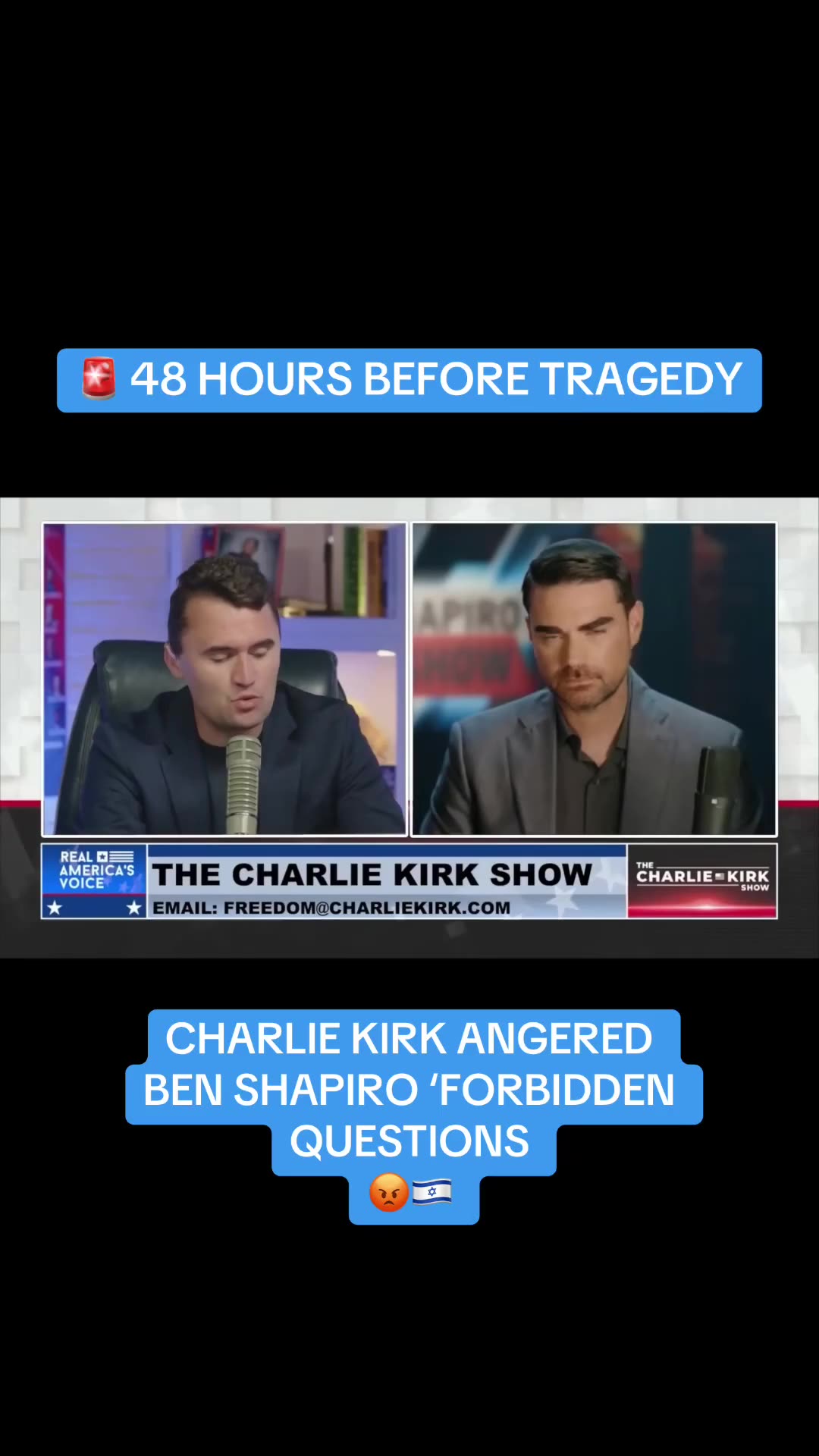 CHARLIE KIRK ANGERED Ben Shapiro for asking these ‘FORBIDDEN QUESTIONS’
