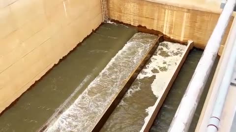 IRL- Dam intake gate opening after a year sediment flushing