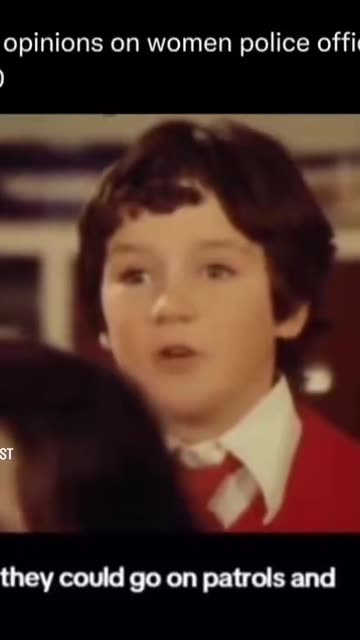 What kids thought of female police officers in 1980