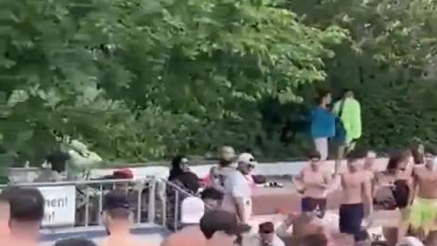Even in swimming pool you are not safe in Germany. We all know why.
