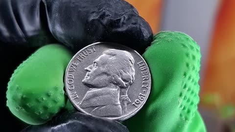 Old rare 1961 Jefferson Nickel UNITED STATES ! 🇺🇸 Free Coin Giveaway 🎁🪙🎉 #ASMR #freecoins