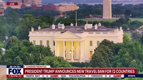 Trump announces new travel ban for 12 countries | LiveNOW from FOX