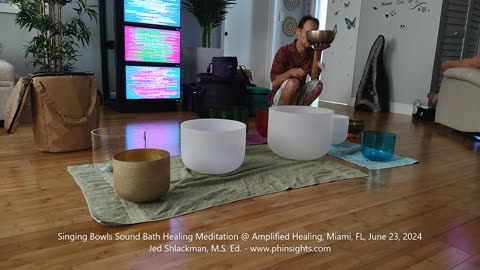 Singing Bowls Sound Bath Healing Meditation @ Amplified Healing, Miami, June 23, 2024 - Jedi Shaman