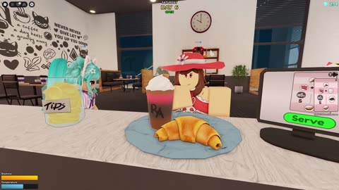 Working at the WEIRDEST “NORMAL” CAFE in Roblox ☕😂