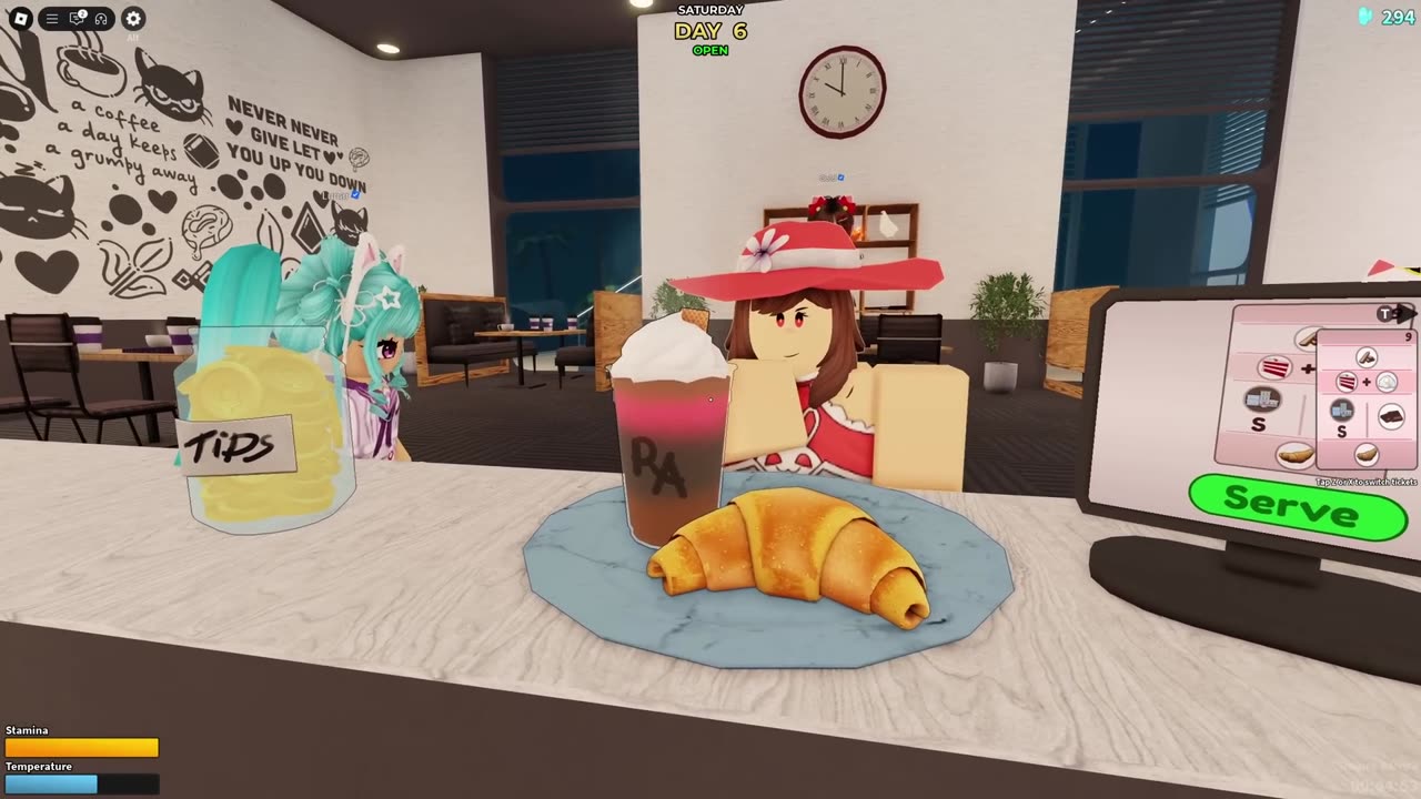 Working at the WEIRDEST “NORMAL” CAFE in Roblox ☕😂