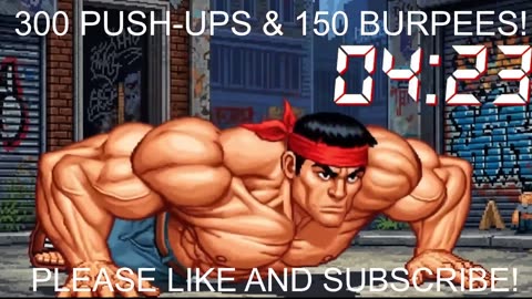 Everyday 300 push ups and 150 Burpees!