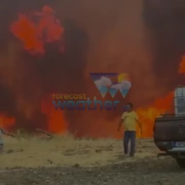 Wildfires Raging Across Greece Right Now...