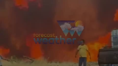 Wildfires Raging Across Greece Right Now...
