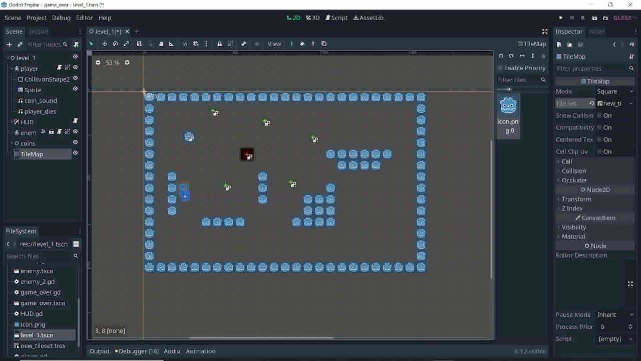 06 - Tile Map and Camera - in Godot