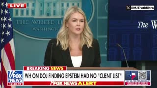 Karoline Leavitt on the Epstein Memo - sounds like it’s true