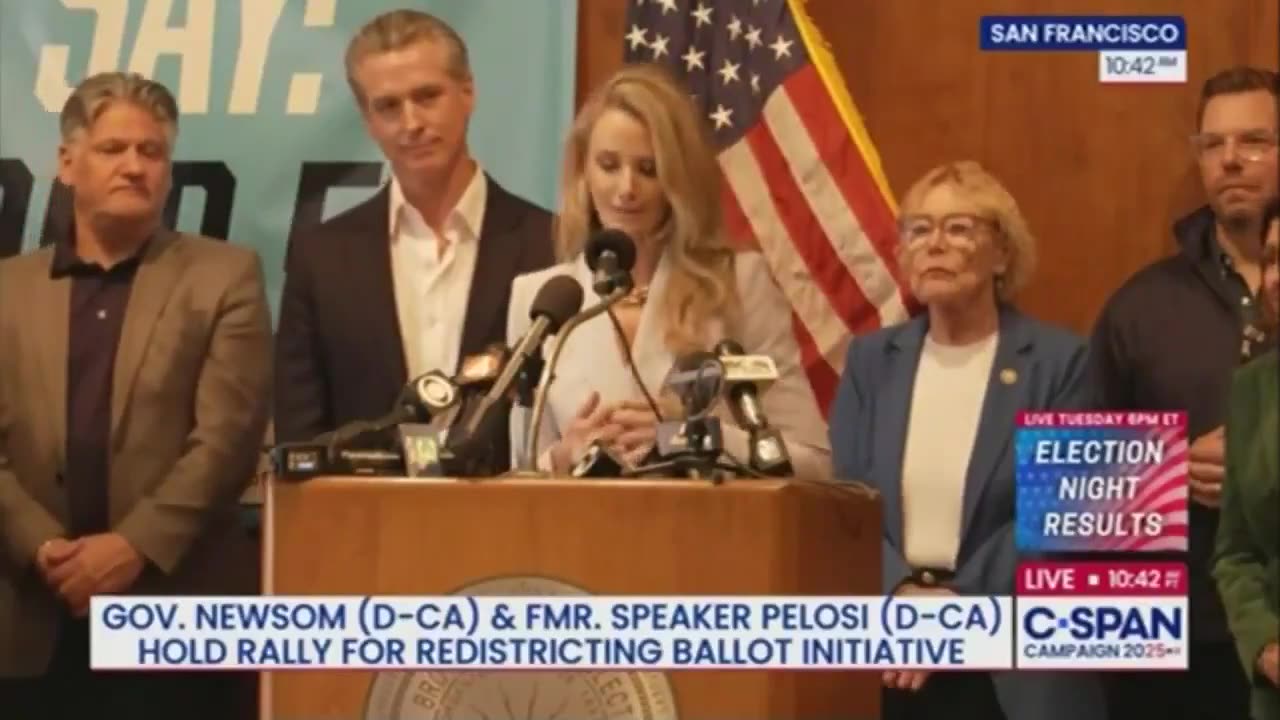 Newsoms Wife Melts Down Over Trump, Swears Kids Will Never Like Him