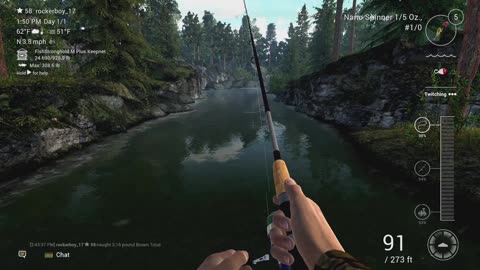 Fishing Planet Falcon Lake trout hotspot
