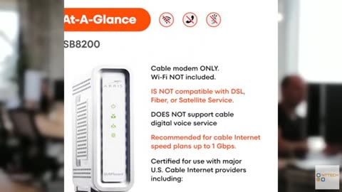 ARRIS (SB8200) - Cable Modem - Fast DOCSIS 3.1 32x8 Gigabit Cable Modem , Approv