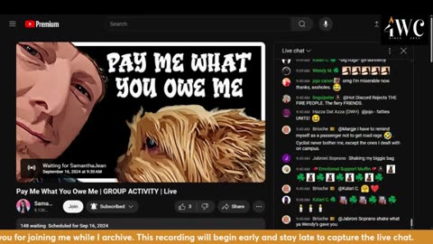 Sam_2024_09_16_Pay Me What You Owe Me | GROUP ACTIVITY | Live
