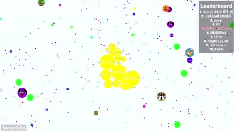 SURVIVING IN A PARTY SERVER - Agar.io Gameplay