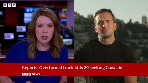Twenty people killed after trucks overturn in Gaza, according to Hamas civil defense | BBC News