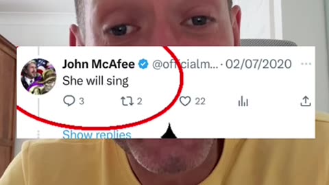John Mcafee told us Maxwell will Sing