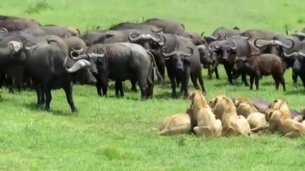 Black Buffalos Vs Lions