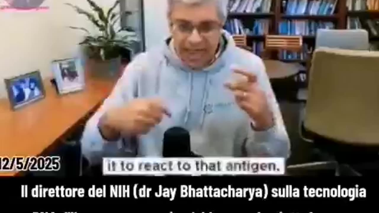 MRNA - ARMA BIOLOGICA: "Bisogna bloccare la piattaforma MRNA" il direttore del NIH - dr Jay Bhattacharya