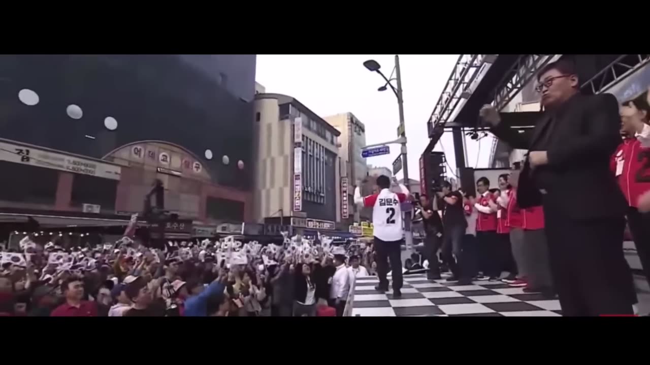 反日政府の代表イジェミョンと戦うために出馬した親日大統領候補者キムムンスに会ってきました