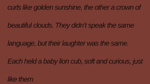 Two girls. Two lion cubs