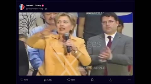 LMAO, Trump posted this fast clip - Hillary Clinton on illegals