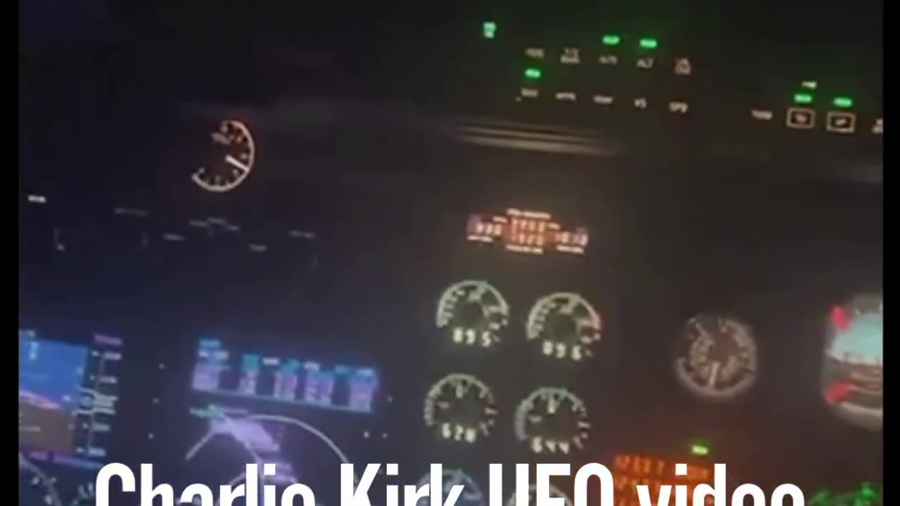 Charlie Kirk filmed UFOs while flying over New Mexico in October