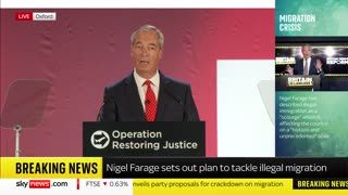 Nigel Farage says there is now a "genuine threat to public order" in the UK from illegal immigration