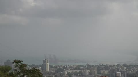 Haifa's skyline | Israel-Iran War | Middle East Tensions | Amaravati Today World News LIVE