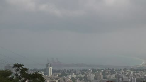 Haifa's skyline | Israel-Iran War | Middle East Tensions | Amaravati Today World News LIVE