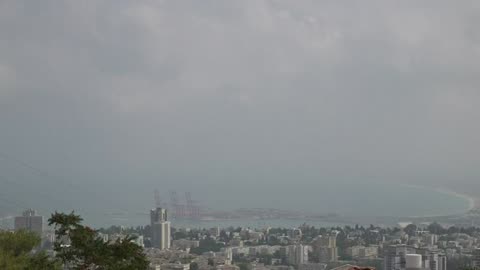 Haifa's skyline | Israel-Iran War | Middle East Tensions | Amaravati Today World News LIVE