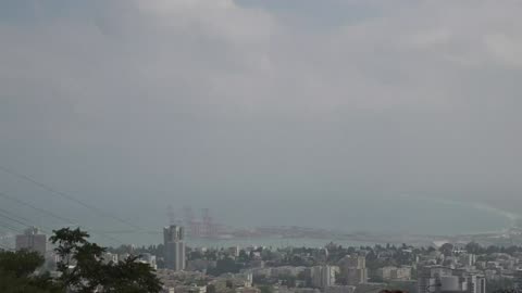Haifa's skyline | Israel-Iran War | Middle East Tensions | Amaravati Today World News LIVE