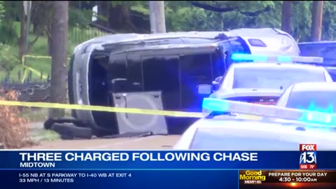 Niggers crash stolen car land in Biggers front yard