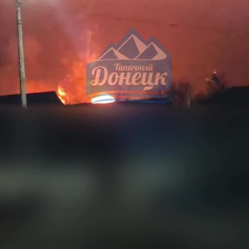 Absolutely Insane Detonation of a Russian Ammunition Depot In Occupied Donetsk